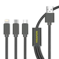 cablu 3 in 1 vigafon quick charge microusb plus lighthing 8-pin si usb type c grey imagen 47_0_
0