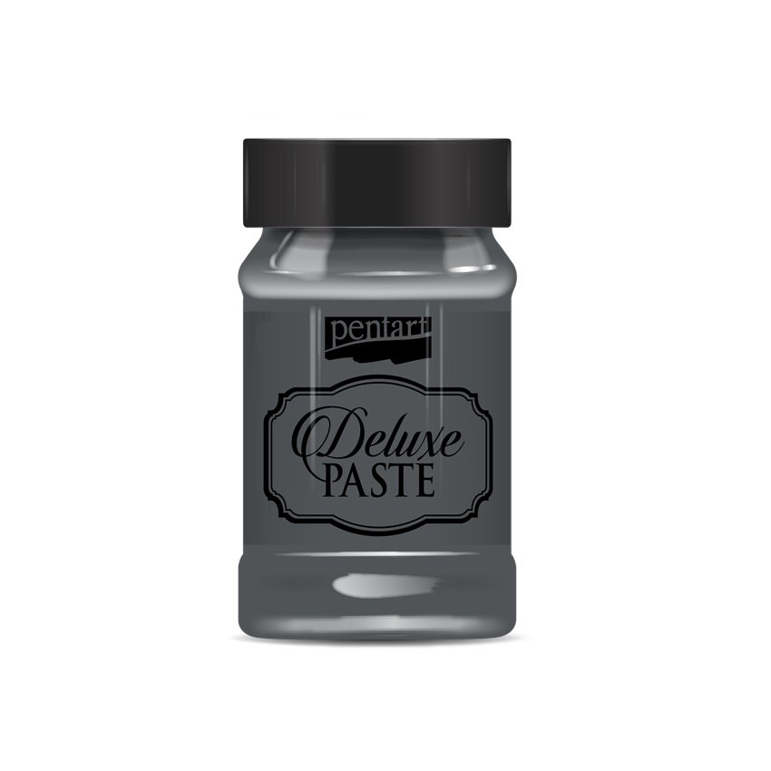 Pasta cremoasa Deluxe pe baza de apa Pentart - platina, 100 ml