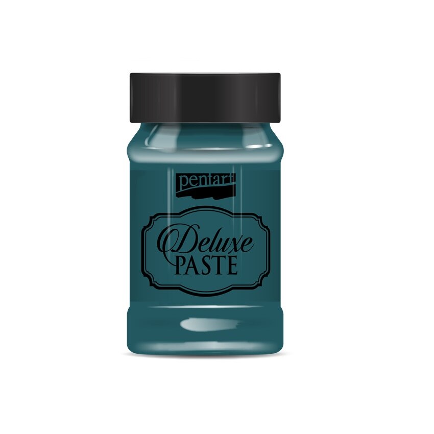 Pasta cremoasa Deluxe pe baza de apa Pentart - verde smaragd, 100 ml