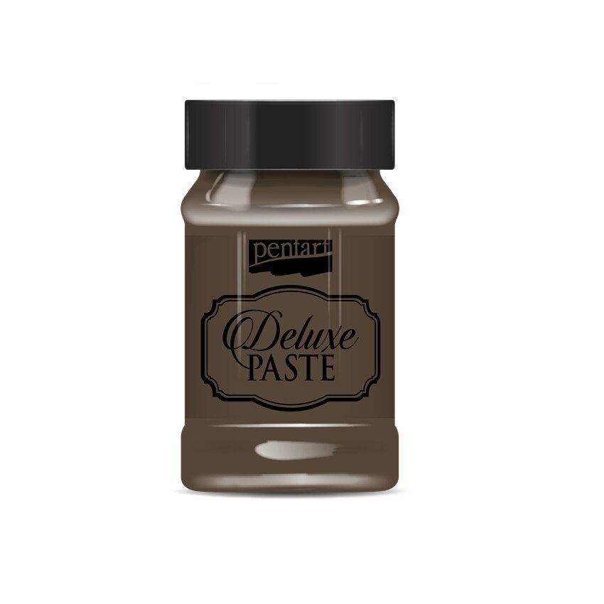 Pasta cremoasa Deluxe pe baza de apa Pentart - maro trufa, 100 ml