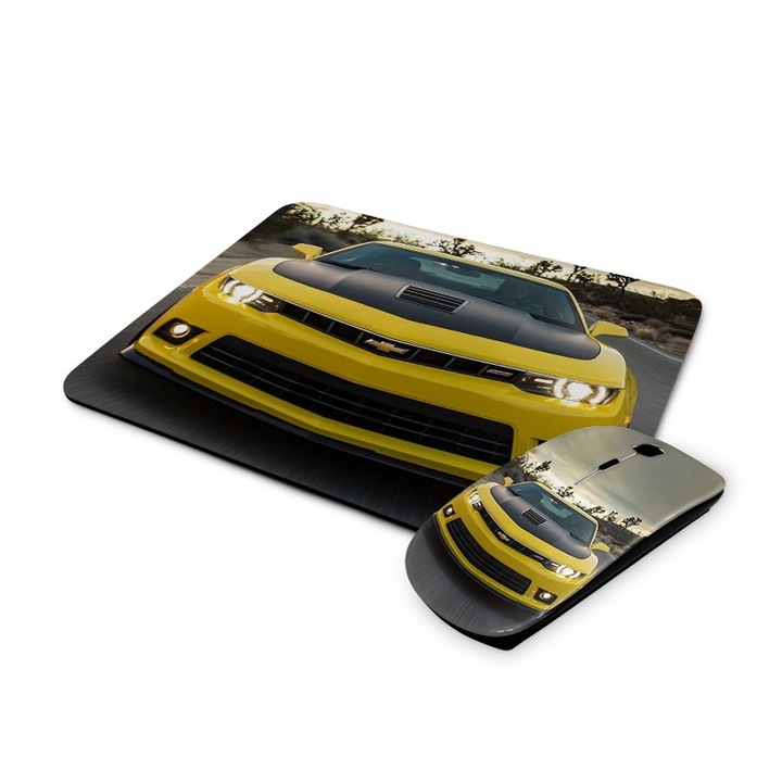 Set Mouse fara fir/Mouse pad, Mobiltokguru, Chevrolet Camaro 1