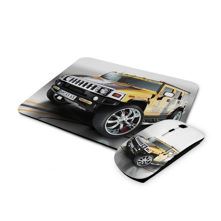 Set Mouse fara fir/Mouse pad, Mobiltokguru, Hummer 5