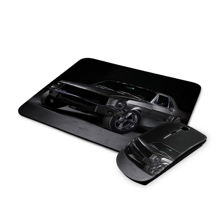 Set Mouse fara fir/Mouse pad, Mobiltokguru, Ford Mustang 2