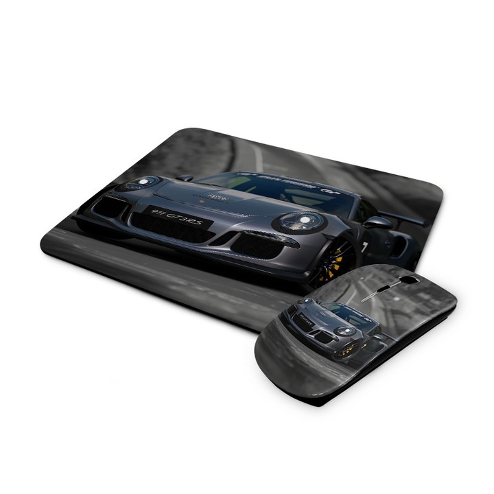 Porsche mintás vezetéknélküli egér és egérpad 3