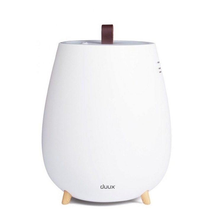 Duux Tag White Párásító és Aromadiffúzor, párásítási sebesség 250 ml / óra, fogyasztás 12W / h, párásító kapacitás 3l / nap, 30nm-ig