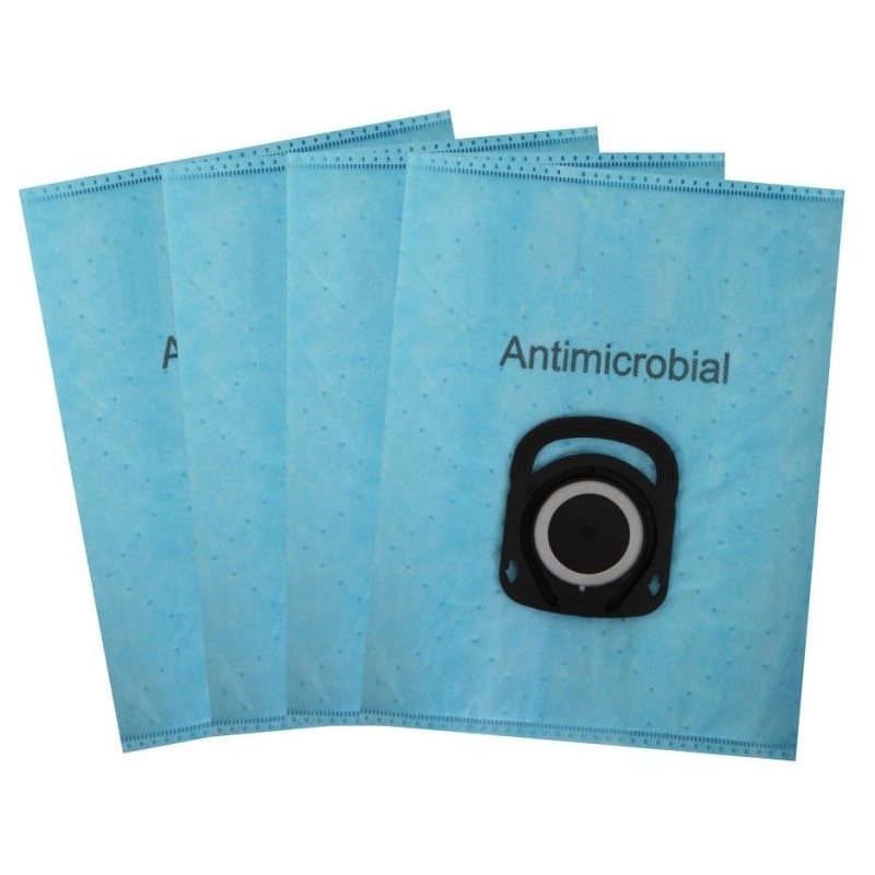 Set 4 saci pentru aspirator Rowenta, FF125, Textil, Albastru