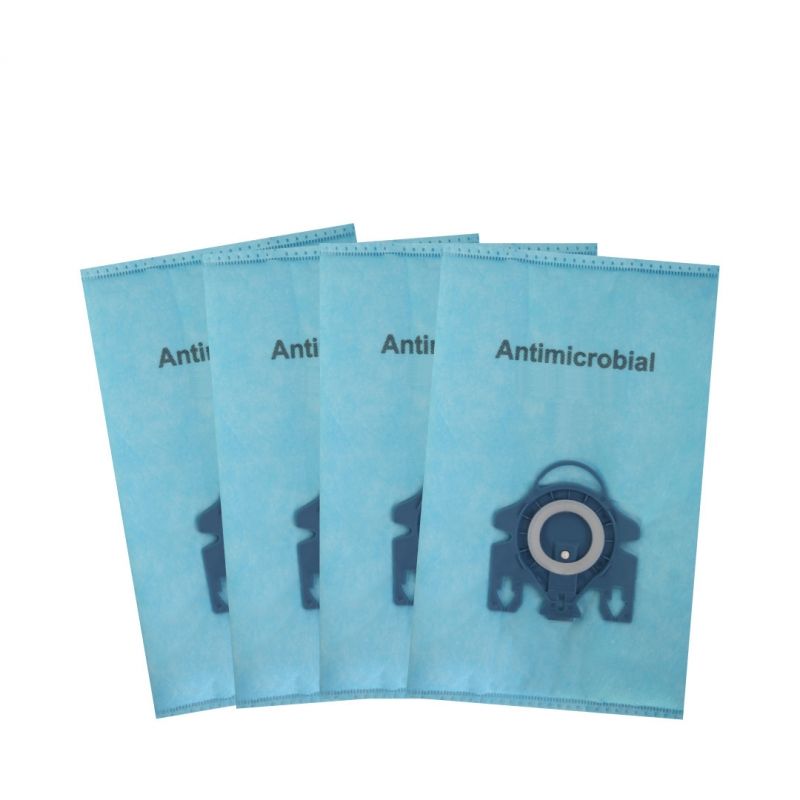 Set 4 saci pentru aspiratoare Miele, FF139, Textil, Albastru
