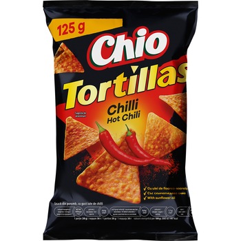 Chipsuri tortilla cu chilli Chio, 125g