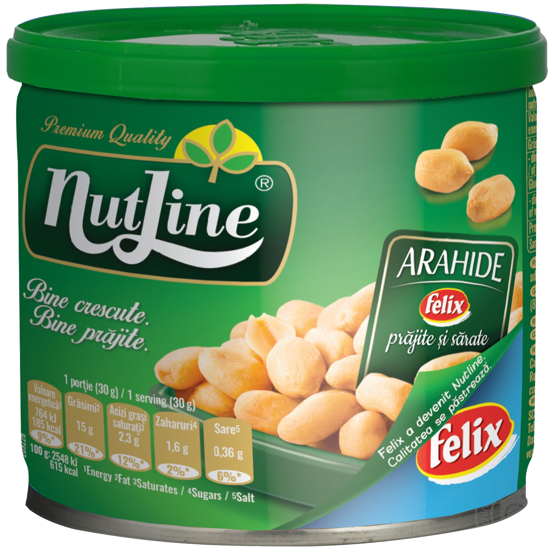 Arahide prajite cu sare Nutline, 135g