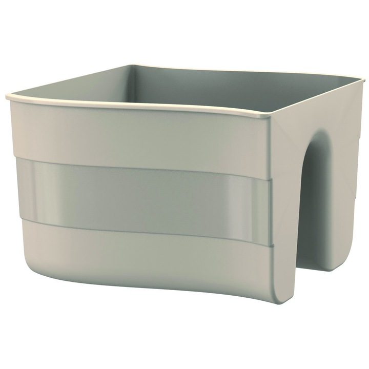 Jardiniera ondulata Arca P220, pentru balustrate, 30 cm, antracit