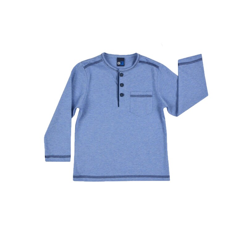 Bluza maneca lunga baieti GT GT-6317, Albastru, 74