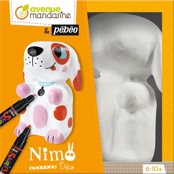Figurina 3D pentru pictat Avenue Mandarine - Nimo Déco, Nelson the dog