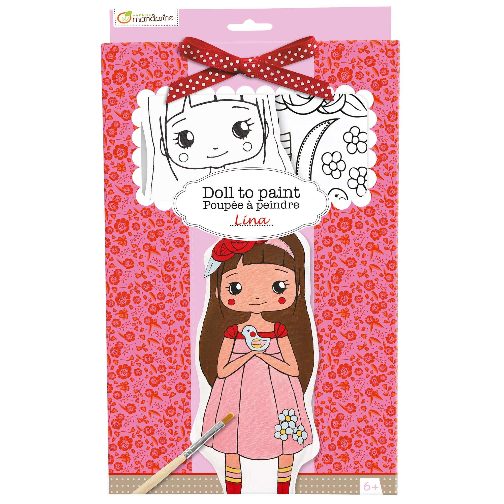 Set creatie Avenue Mandarine - Papusa de pictat, Lina, 29 cm