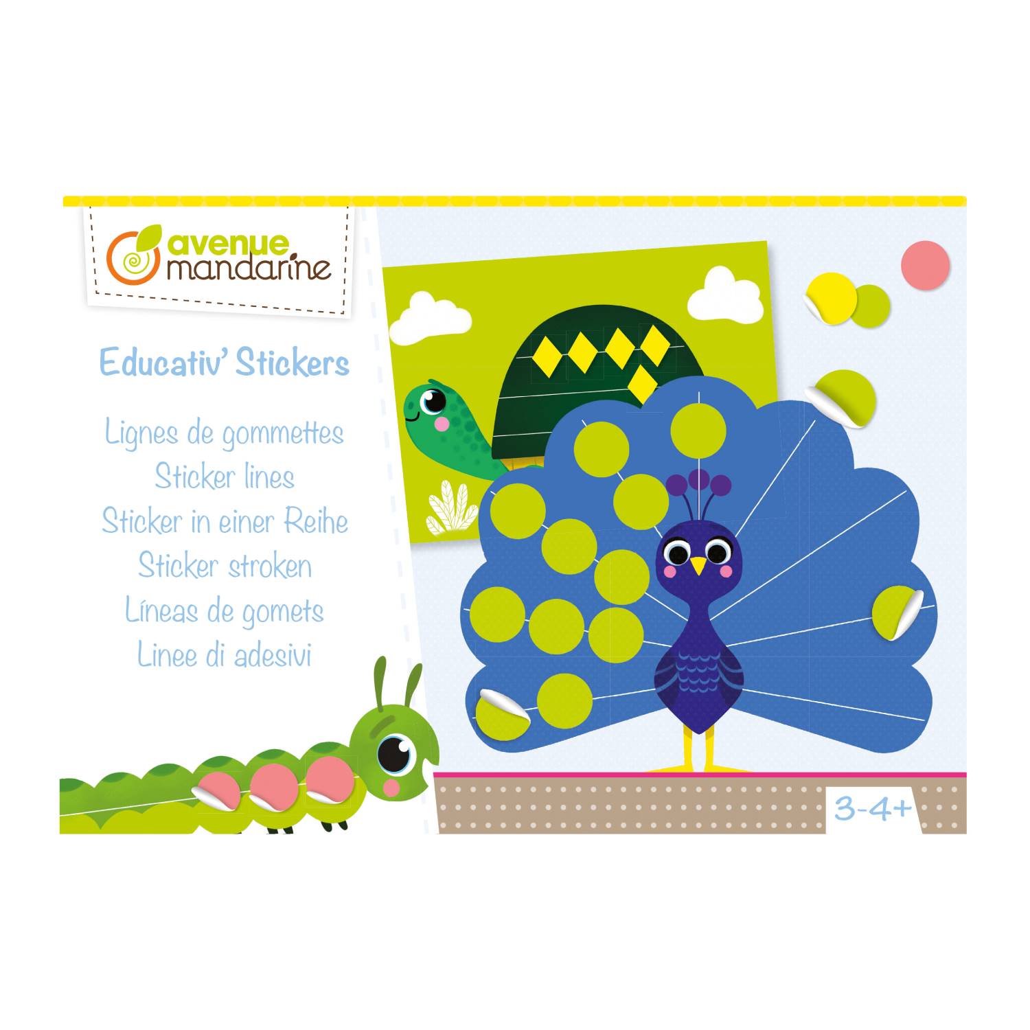 Set creatie Avenue Mandarine - Educativ' Stickers, Sticker lines