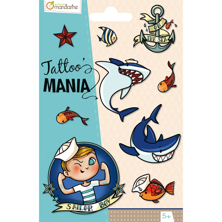 Set tatuaje Avenue Mandarine - Tattoo' Mania, Seaworld