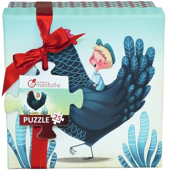 Puzzle Avenue Mandarine - Go chicken, 25 piese Puzzle Avenue Mandarine - Go chicken, 25 piese