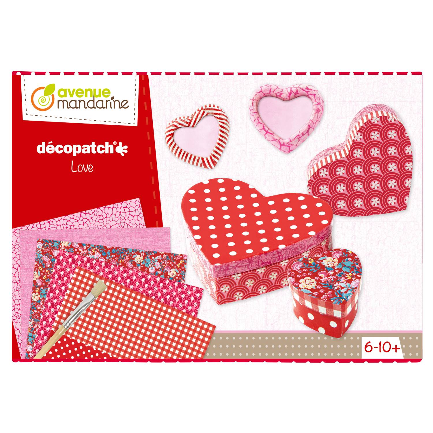 Set creatie Avenue Mandarine - Décopatch, Love kit