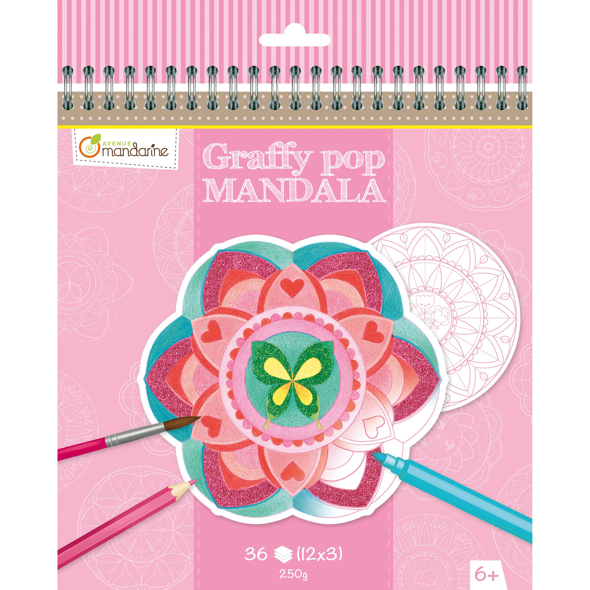 Set creatie Avenue Mandarine - Graffy Pop Mandala, Girl