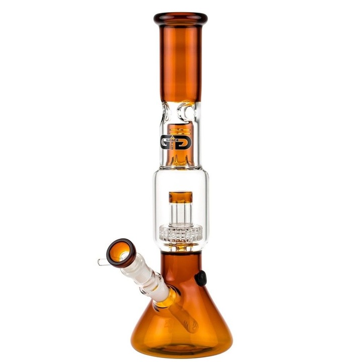 Bong tutun si plante Black Leaf Multi Level Percolator, amber