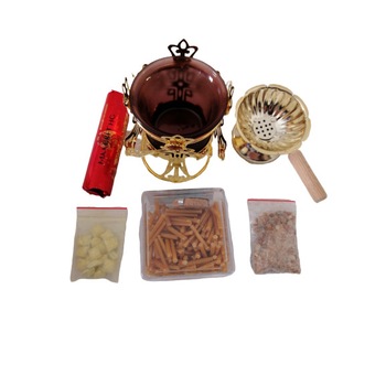 Set 6 buc Candela, Pluta cu fitile, Catuie, Carbune, Tamaie, Smirna Alina's Orthodox Store Set 6 buc Candela, Pluta cu fitile, Catuie, Carbune, Tamaie, Smirna Alina's Orthodox Store