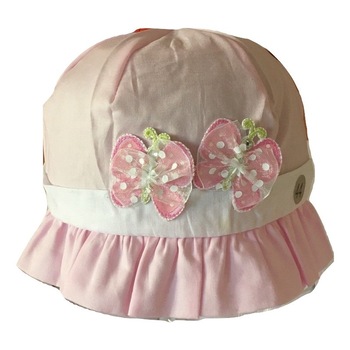 Palarie fete cu snur, Marika,ML04700,roz,marime 44cm Palarie fete cu snur, Marika,ML04700,roz,marime 44cm