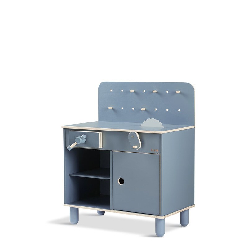 Atelier de lucru, Flexa, lemn, albastru