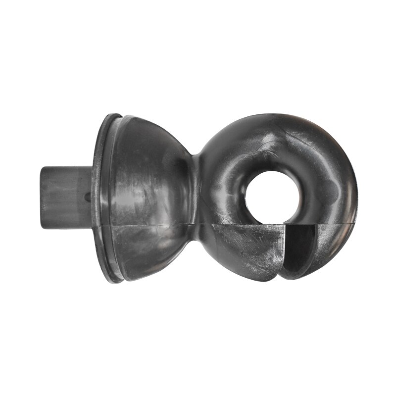 Izolator inelar 11x5cm negru pentru stalp metalic gard electric Breckner Germany