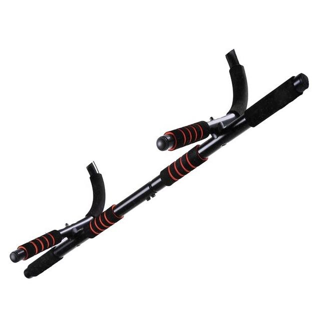 Bara fitness multifunctionala LiveUp, 110 kg, 101 x 40 x 30 cm, Negru