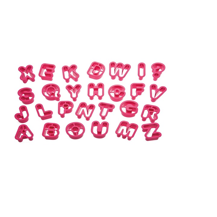 Set decupatoare Alfabet, 27 buc. - Decora