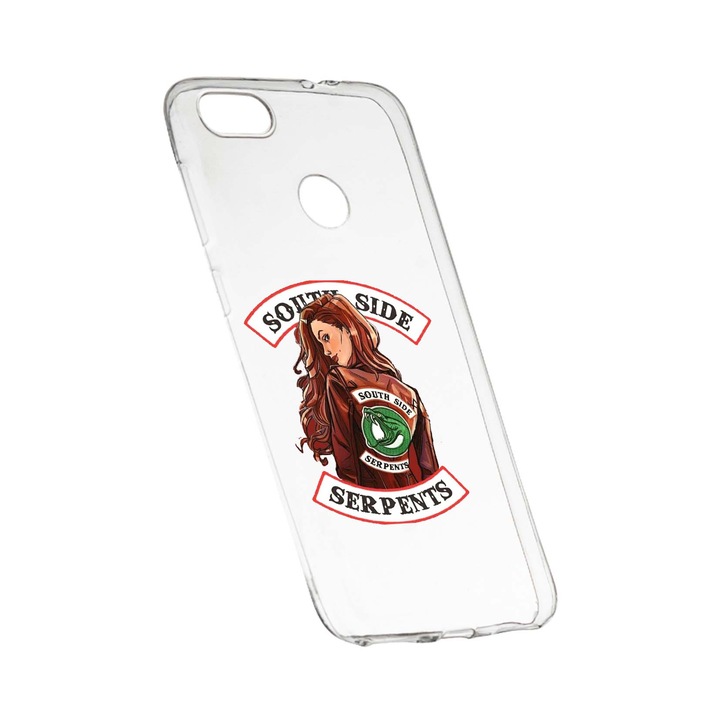 Védőtok Riverdale - South Side Serpents, Film, Xiaomi Redmi Y1 / Redmi Note 5A készülékhez, kopásálló, csúszásgátló, prémium szilikonból, 606