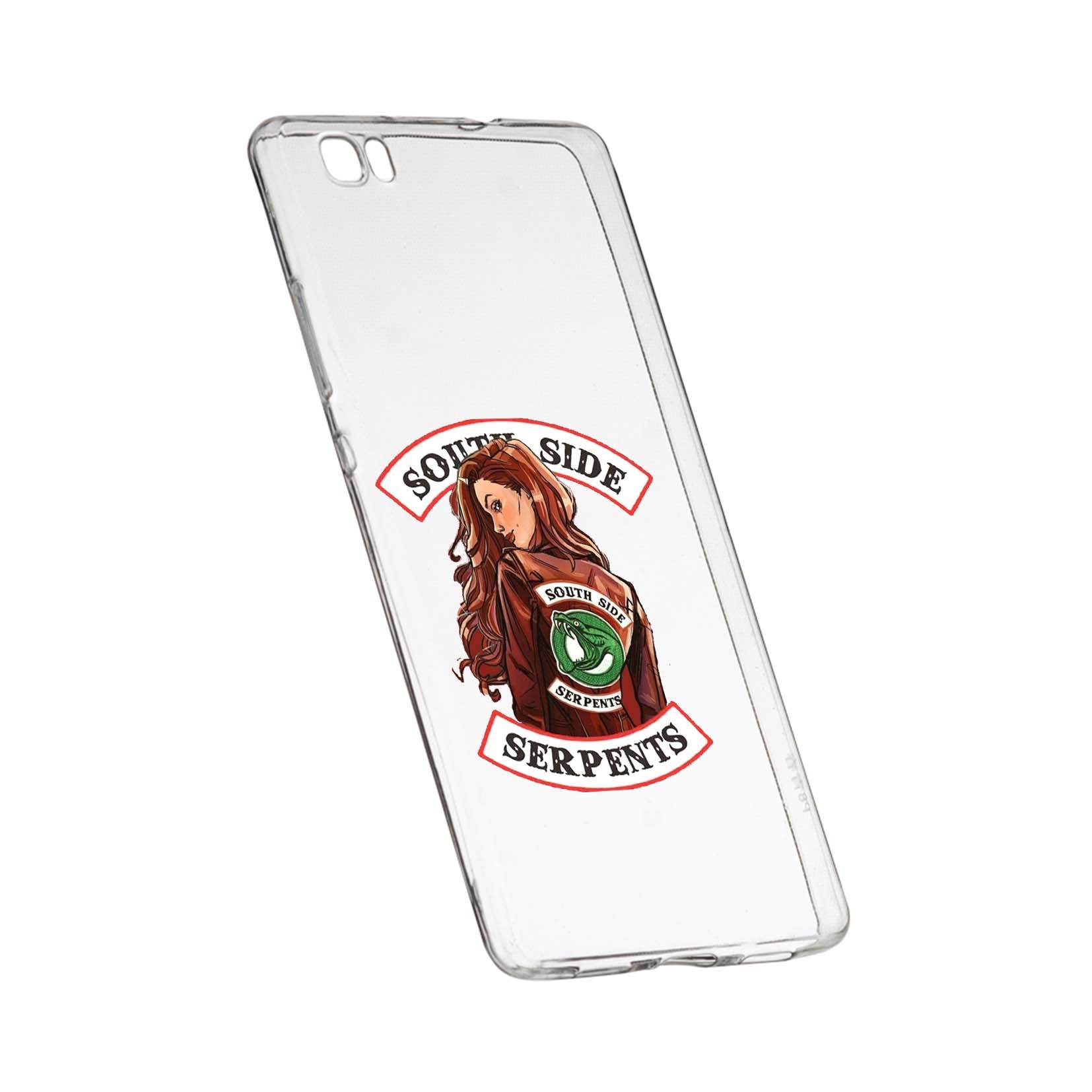 Husa de protectie Riverdale - South Side Serpents, Movie, pentru Huawei P8 Lite, rezistenta la uzura, anti-alunecare, din silicon Premium, 606