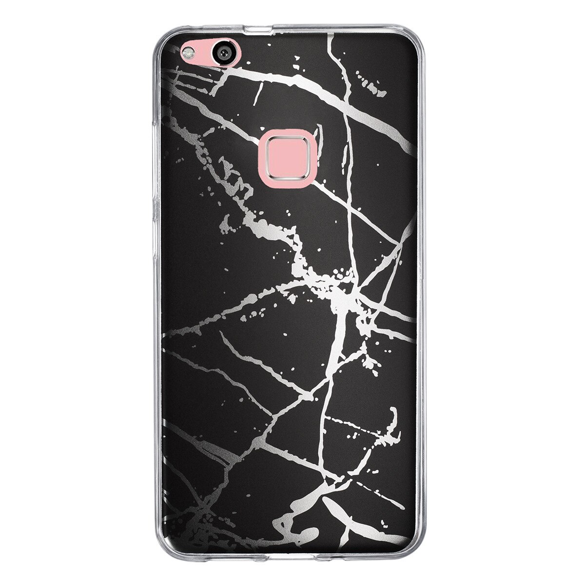 Husa Fashion Huawei P10 Lite, Marble Negru