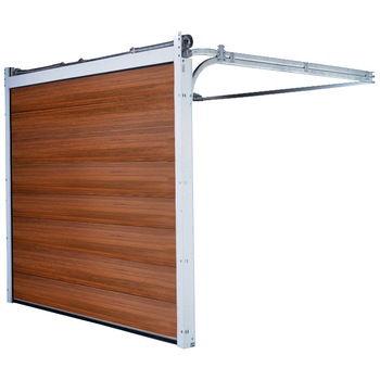 Usa sectionala de garaj BFT , panou neted cu o nervura pe miloc , Stejar auriu L 2500 x 2125 H mm , Electrica Usa sectionala de garaj BFT , panou neted cu o nervura pe miloc , Stejar auriu L 2500 x 2125 H mm , Electrica