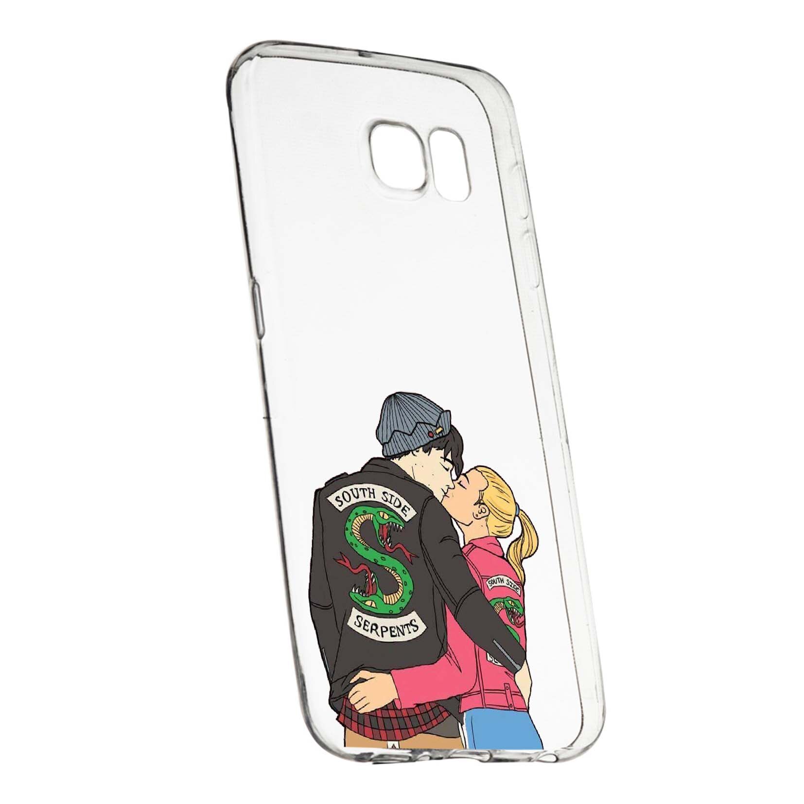 Husa de protectie Riverdale South Side Serpents, Movie, pentru Samsung Galaxy S6, rezistenta la uzura, anti-alunecare, din silicon Premium, 618