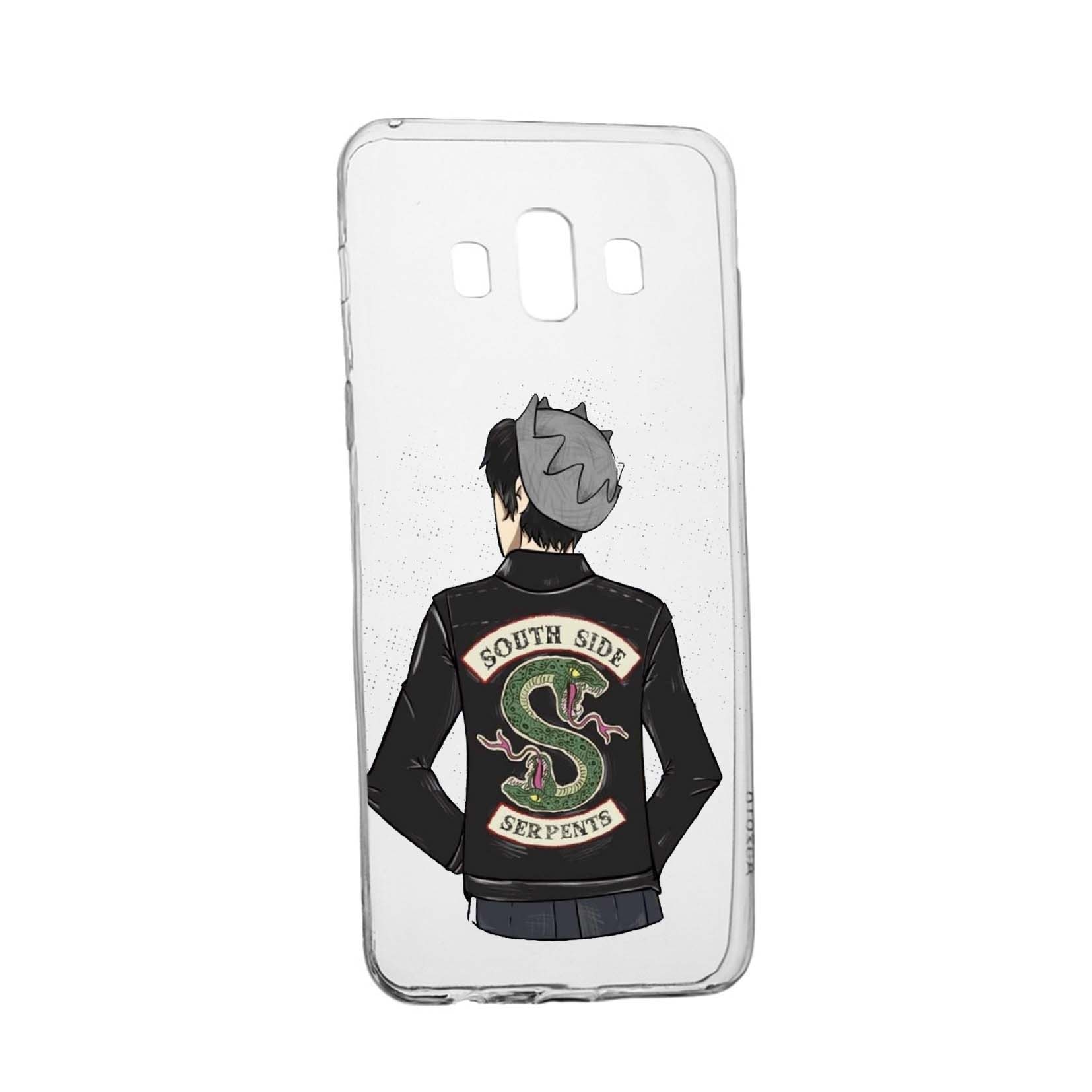 Husa de protectie Riverdale South Side Serpents, Movie, pentru Samsung Galaxy J6 Plus 2018, rezistenta la uzura, anti-alunecare, din silicon Premium, 619