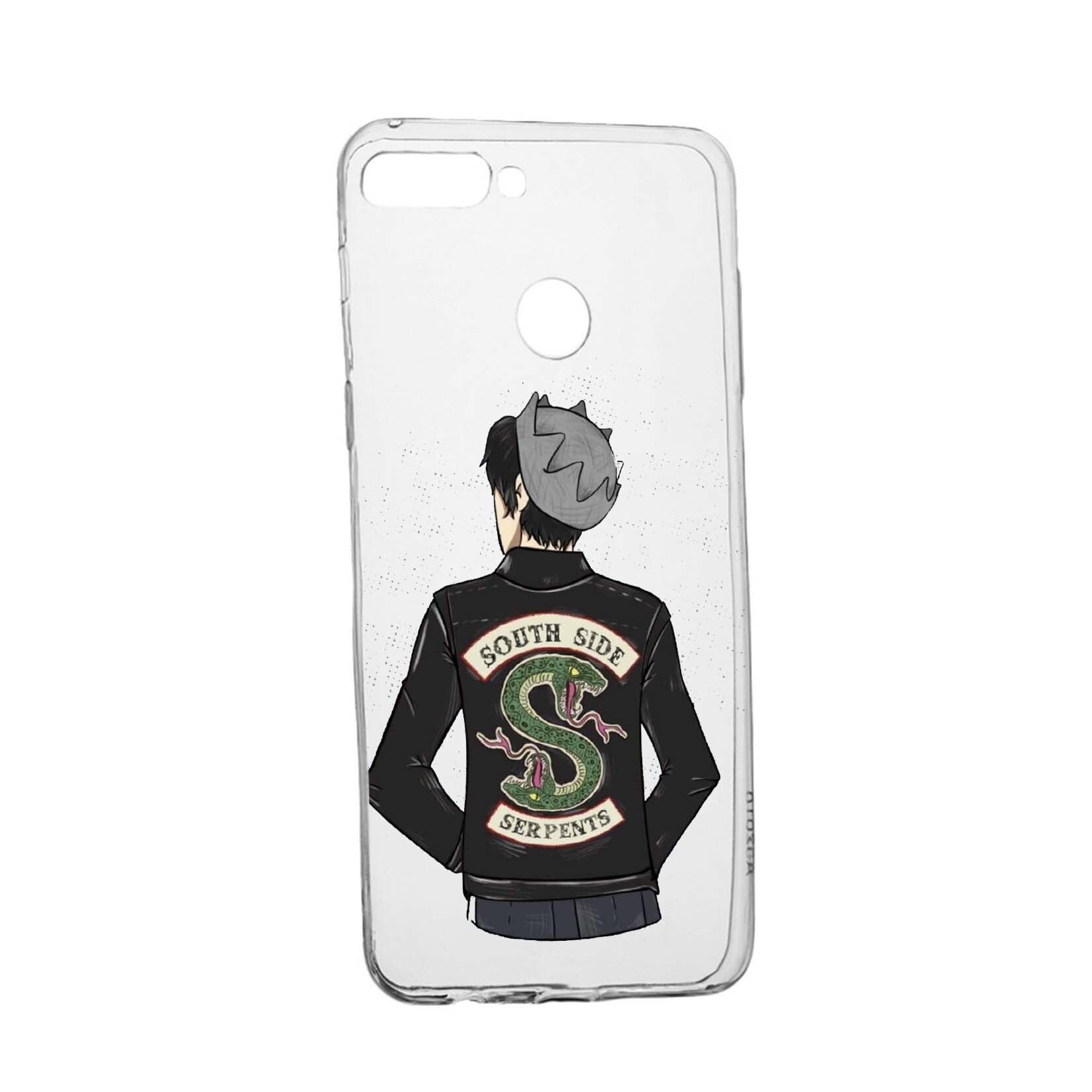 Husa de protectie Riverdale South Side Serpents, Movie, pentru Huawei Y7 Prime 2018 / Y7 2018, rezistenta la uzura, anti-alunecare, din silicon Premium, 619