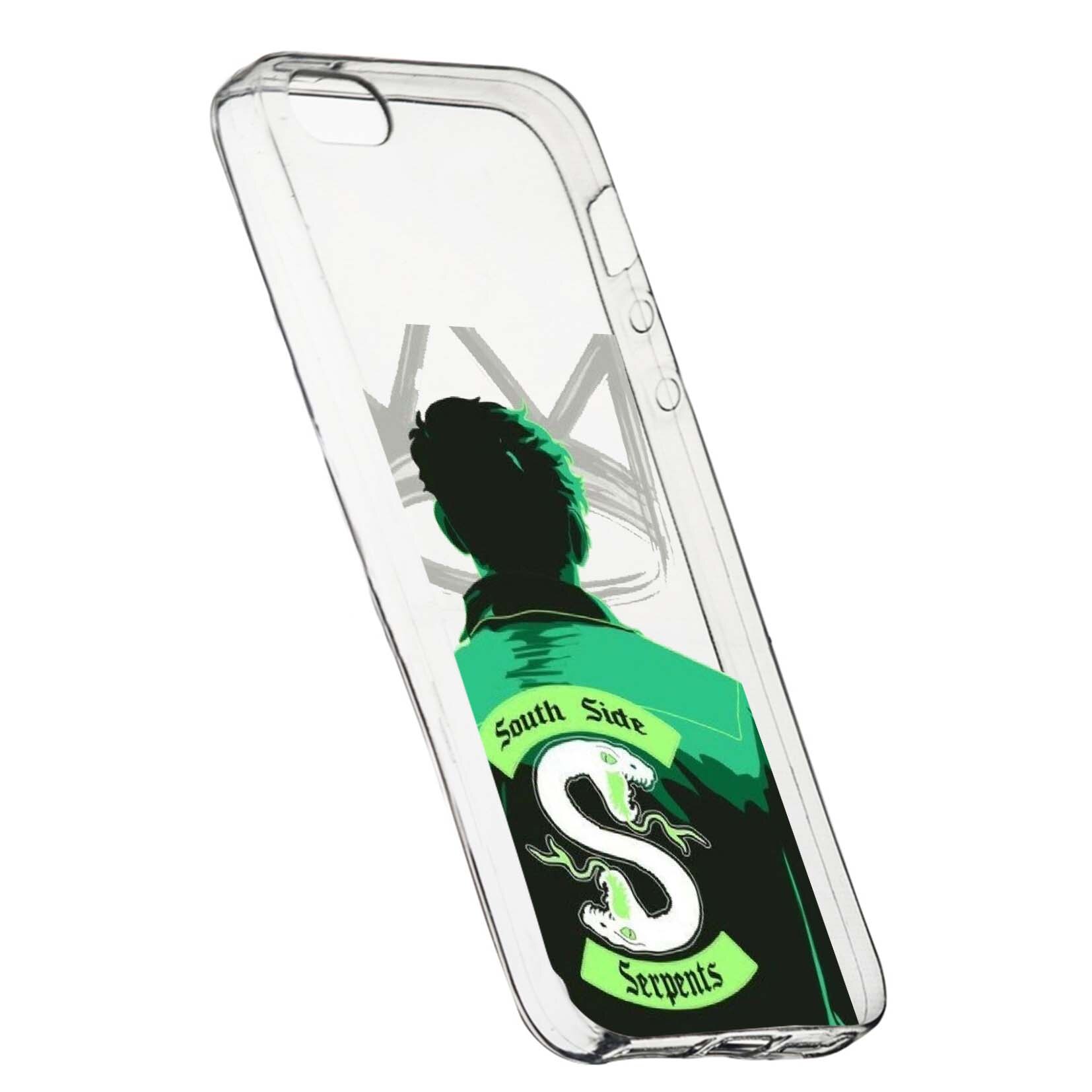 Husa de protectie Riverdale South Side Serpents, Movie, pentru Apple iPhone 5 / 5S / SE, rezistenta la uzura, anti-alunecare, din silicon Premium, 620