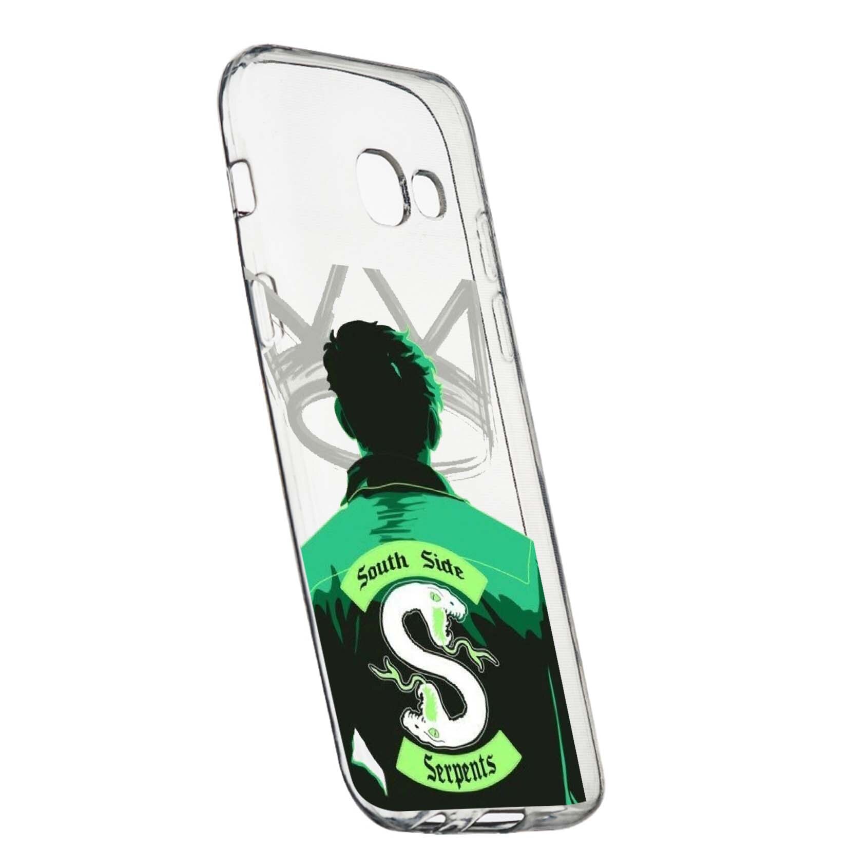 Husa de protectie Riverdale South Side Serpents, Movie, pentru Samsung Galaxy J4 Plus 2018, rezistenta la uzura, anti-alunecare, din silicon Premium, 620