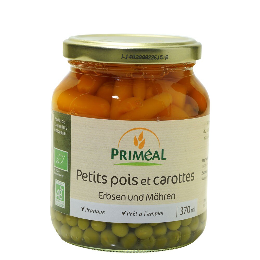 Mazare fina si morcovi, Primeal, 370ml