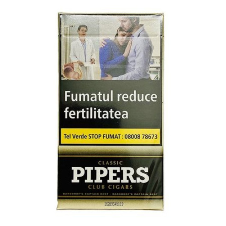 Tigari de foi Pipers Classic Club 10 buc