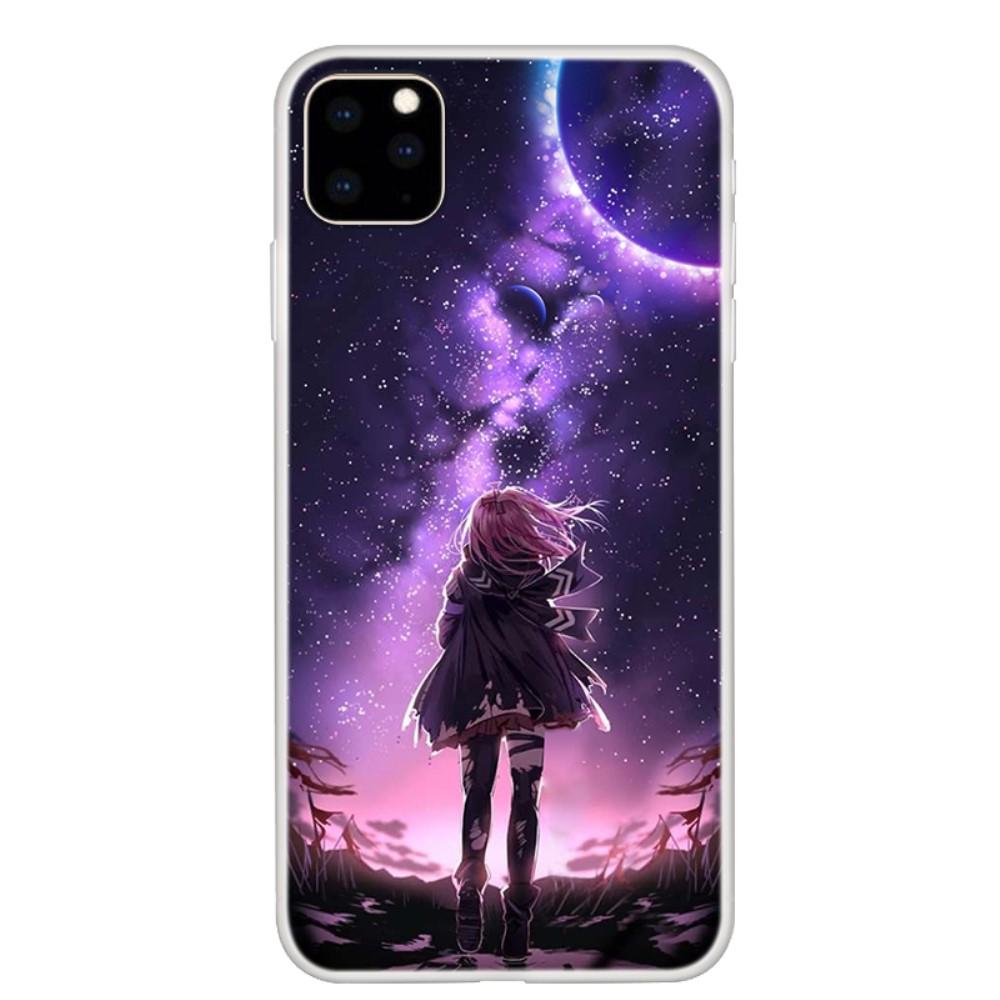 Carcasa Husa Apple iPhone 11 model Stardust, Antisoc + Folie sticla securizata Apple iPhone 11 Tempered Glass Viceversa Transparent/Multicolor