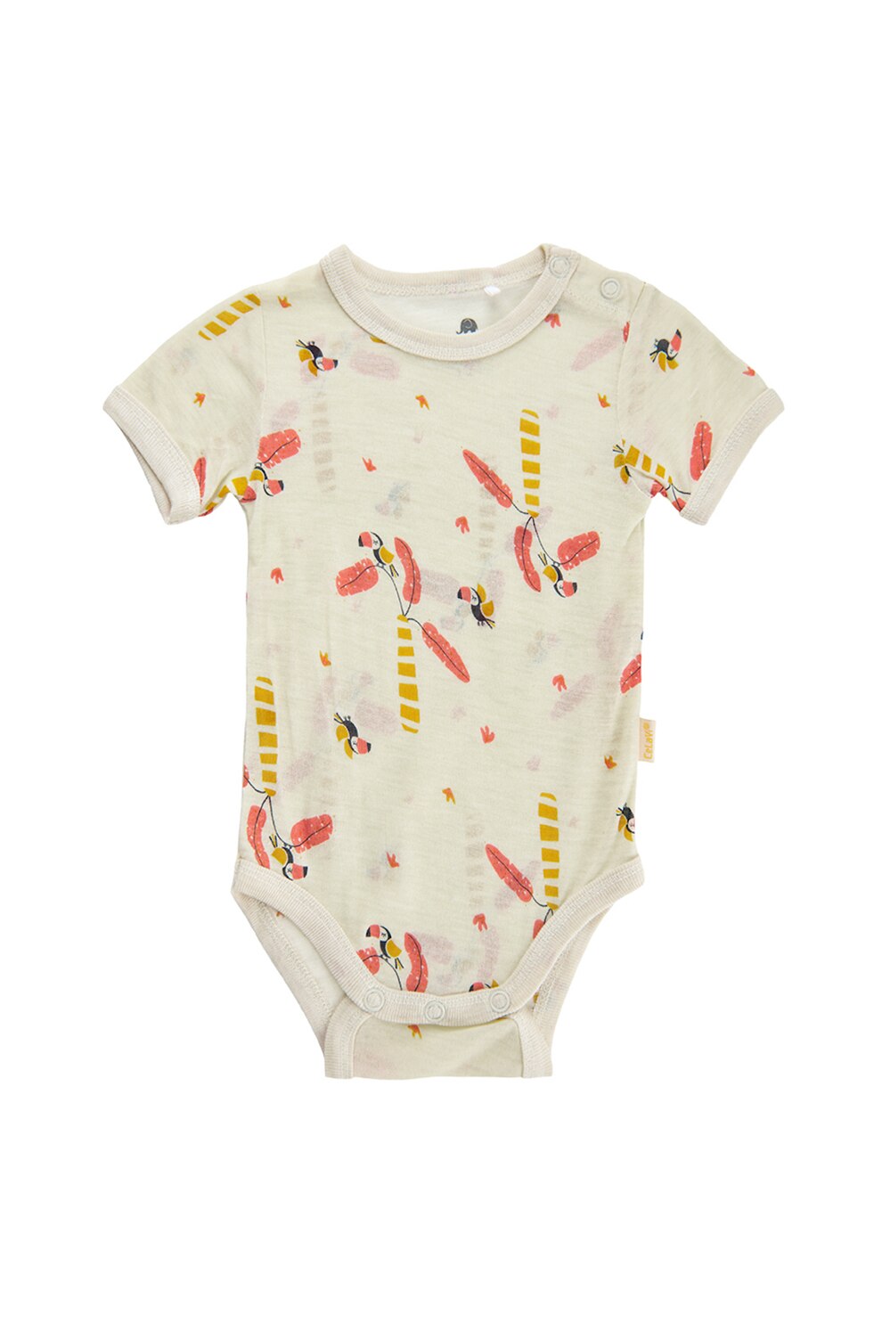 CeLaVi, Body din amestec de bambus si lana Merinos, Bej/Roz/Galben