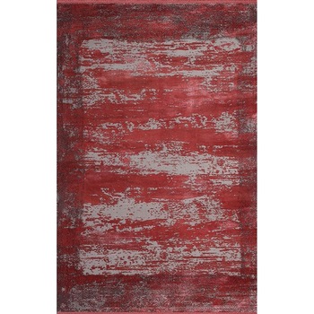 Covor Palette Pierre Cardin, antistatic, acrilic, 160x230cm, rosu/gri, PA07C Covor Palette Pierre Cardin, antistatic, acrilic, 160x230cm, rosu/gri, PA07C