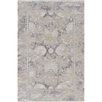 Covor Motto Pierre Cardin, antistatic, acrilic, 120x180cm, alb/gri/galben, TT05C Covor Motto Pierre Cardin, antistatic, acrilic, 120x180cm, alb/gri/galben, TT05C