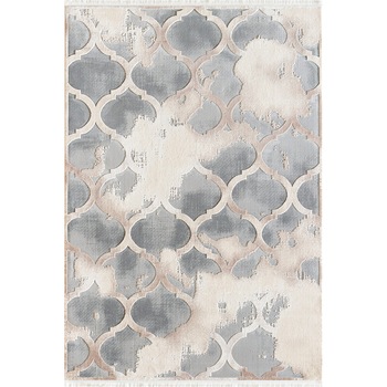 Covor Girit Pierre Cardin, antistatic, acrilic, 120x180cm, crem/gri, GR03B Covor Girit Pierre Cardin, antistatic, acrilic, 120x180cm, crem/gri, GR03B