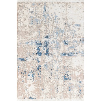 Covor Girit Pierre Cardin, antistatic, acrilic, 120x180cm, albastru/crem, GR12B Covor Girit Pierre Cardin, antistatic, acrilic, 120x180cm, albastru/crem, GR12B