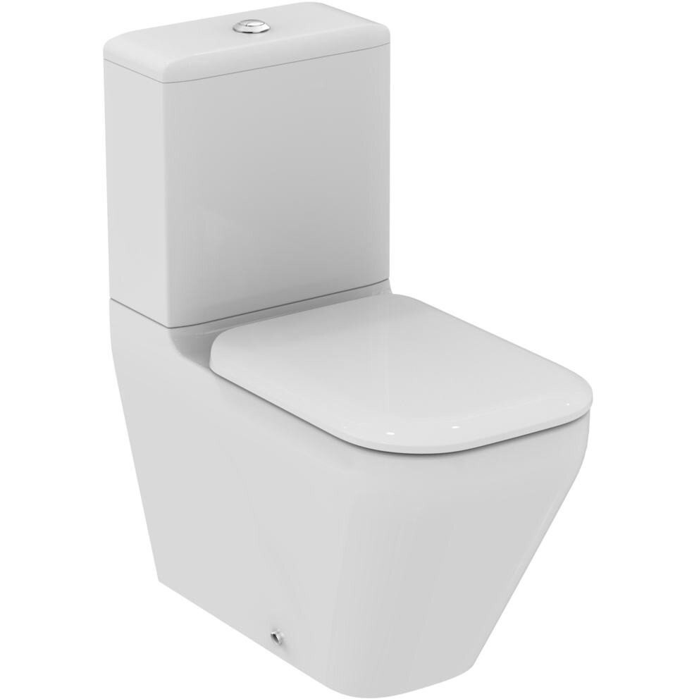 Set vas WC Ideal Standard Tonic II AquaBlade back-to-wall cu capac inchidere lenta