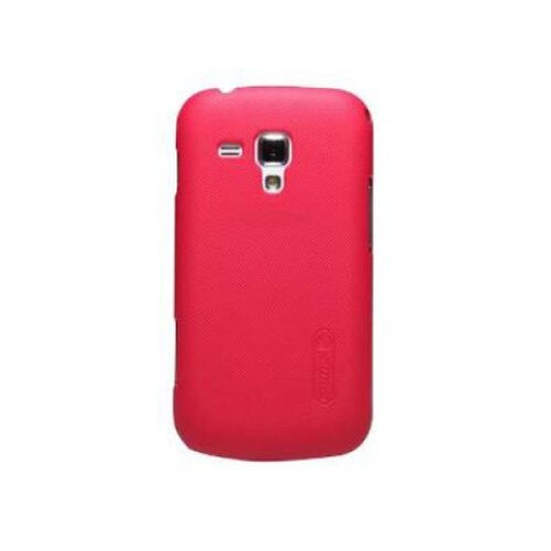 Husa + Folie Samsung Galaxy S Duos Nillkin Super Frosted (S7562) - Rosu