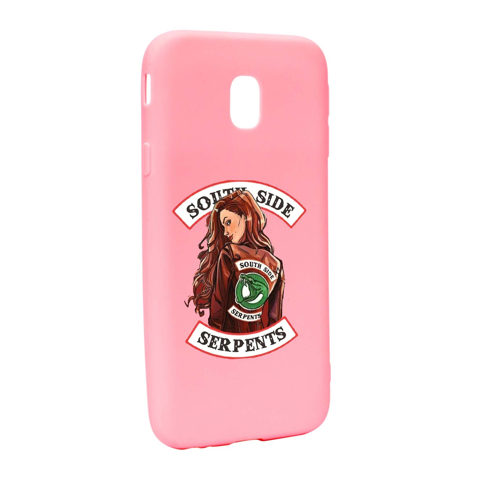 Husa de protectie Riverdale - South Side Serpents, Movie, pentru Samsung Galaxy J7 2017, rezistenta la uzura, anti-alunecare, din silicon Premium, P606