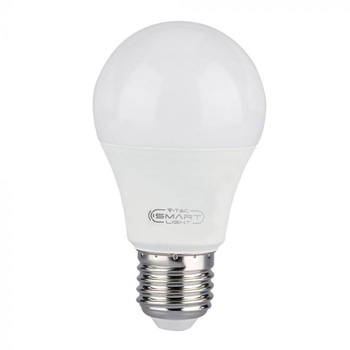 Bec LED inteligent RGBW Vv-TAC 2752, WI-FI, E27, 11W (75W), 1055 lm, A+, lumina colorata si alba Bec LED inteligent RGBW Vv-TAC 2752, WI-FI, E27, 11W (75W), 1055 lm, A+, lumina colorata si alba